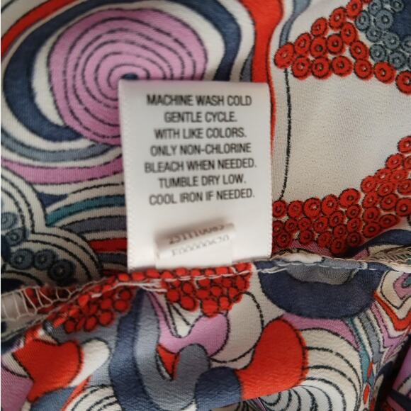 Liberty of London for Target Popover Blouse Floral Paisley Half Sleeve Top M - Picture 8 of 9